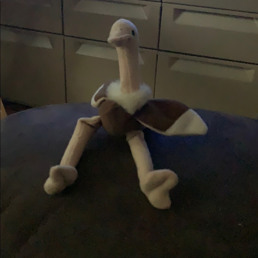 retired 1997 stretch the ostrich ty